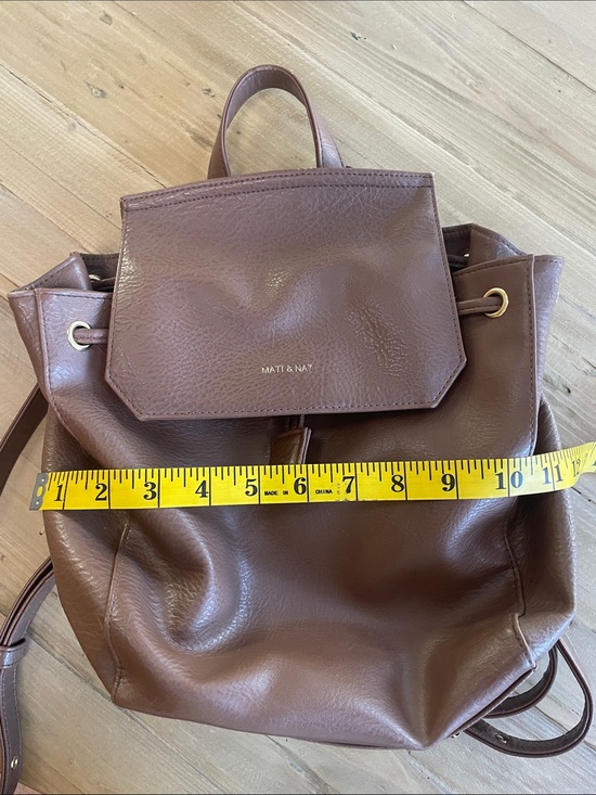 Matt & Nat Vegan Leather Brown Backpack